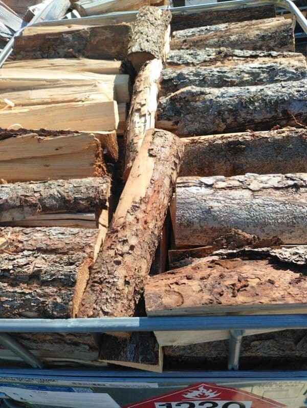 Tamarack Firewood - Mesh Pallet